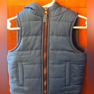 Blue hooded vest, 12m by Little Me